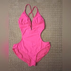 Ocean Pacific One Piece Hot Pink Swimsuit